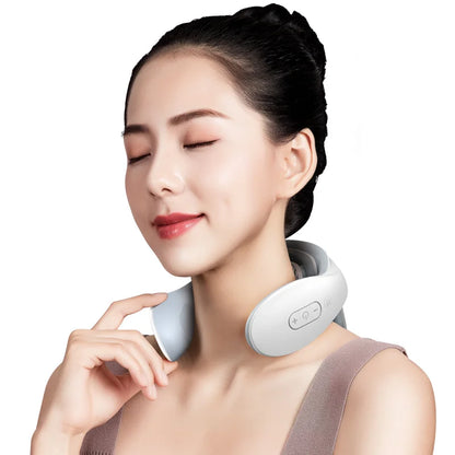 Smart Neck Massage Instrument Portable Shoulder Neck Massage Cervical Vertebra Health Care Vibrator Heating Relieve Pain Muscle