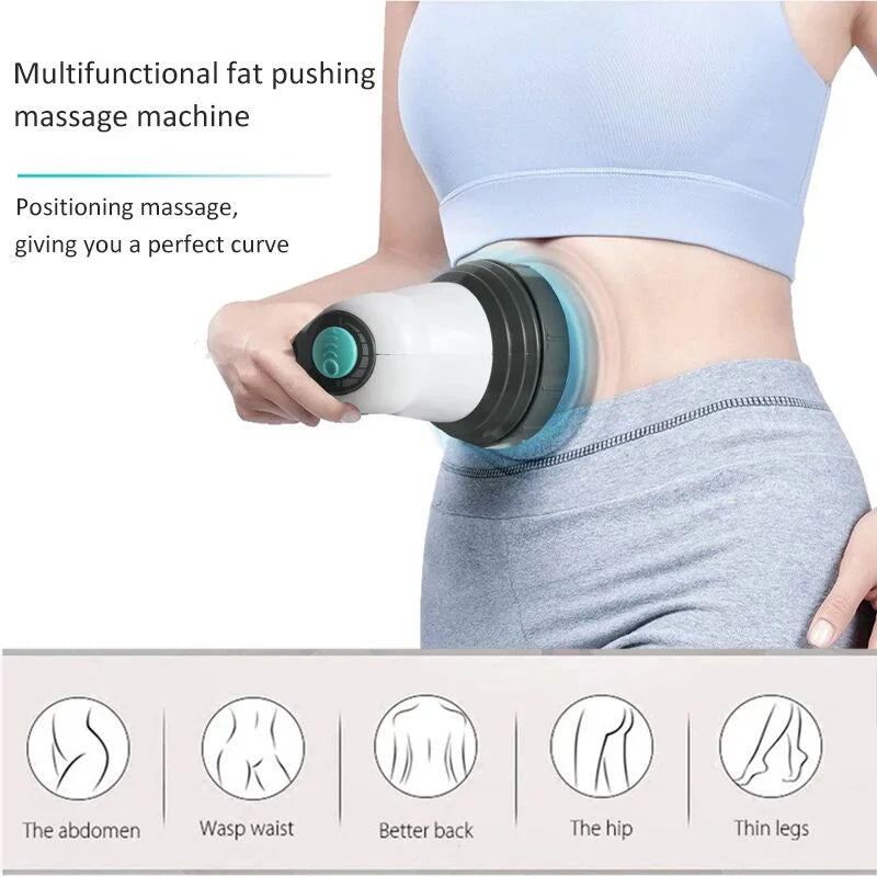 Body Electric Lymphatic Massager Anti Cellulite Portable Fat Slimming Health Care Massage Instrument Vibration Cervical Spine Neck Waist